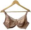 HSIA Lace Minimizer Bra Unlined Unpadded Underwire Sheer Womens 40DDD L Pink