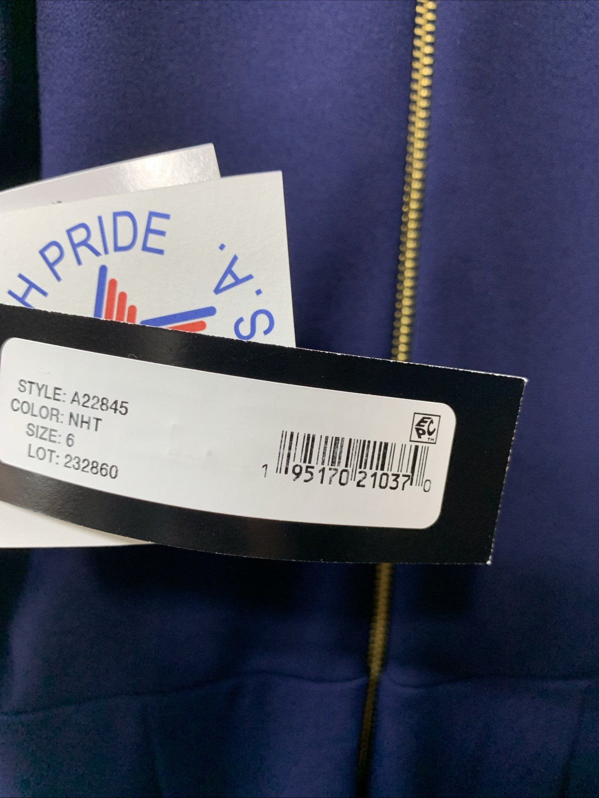 Betsy & Adam Women's Navy Blue Long Sleeveless Crepe Tiered Ruffle Gown Dress 6