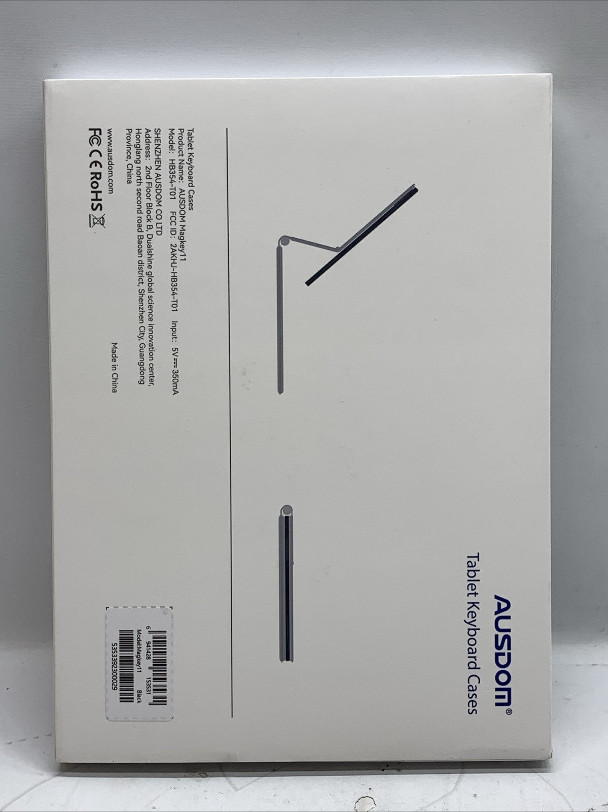 AUSDOM iPad Pro 11 Case Black with Keyboard 4th/3rd/2nd/1st Generation Magkey 11