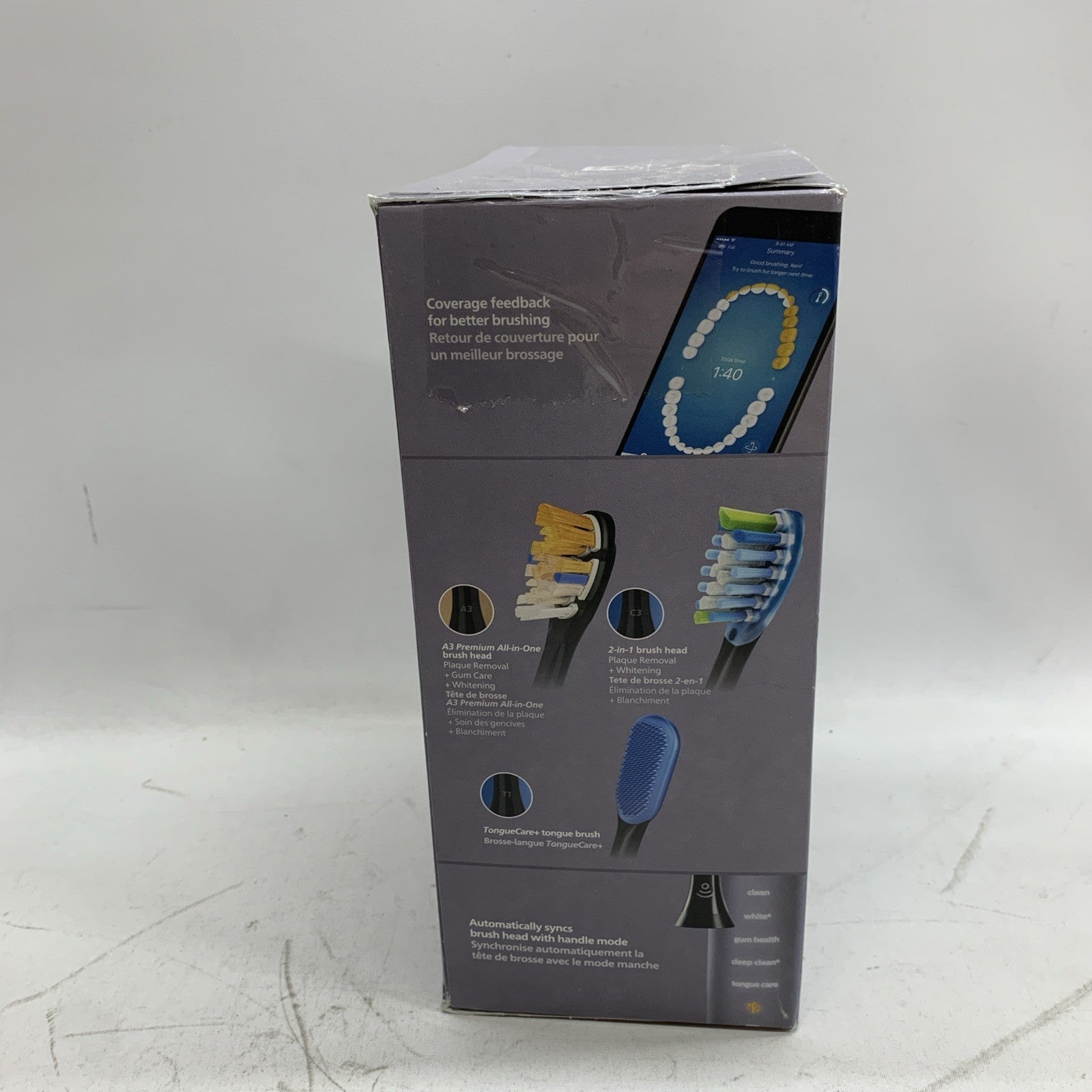 Philips Sonicare DiamondClean Smart 9500 Electric Toothbrush, Gray - FOR PARTS