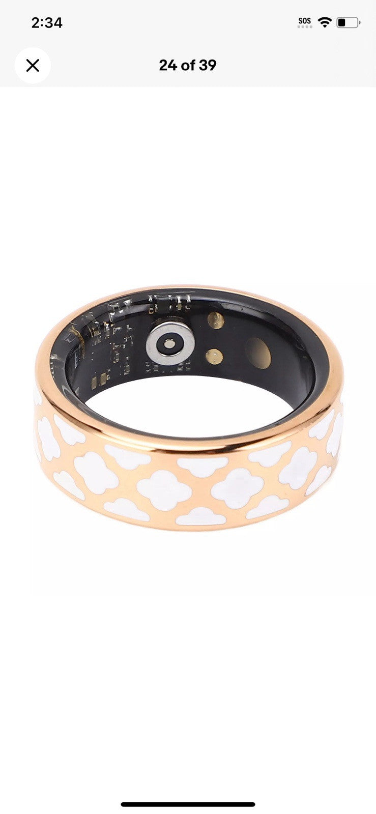 Hot Smart Ring Health Tracker For Exercise Monitoring Sport Modes Stain Size 10