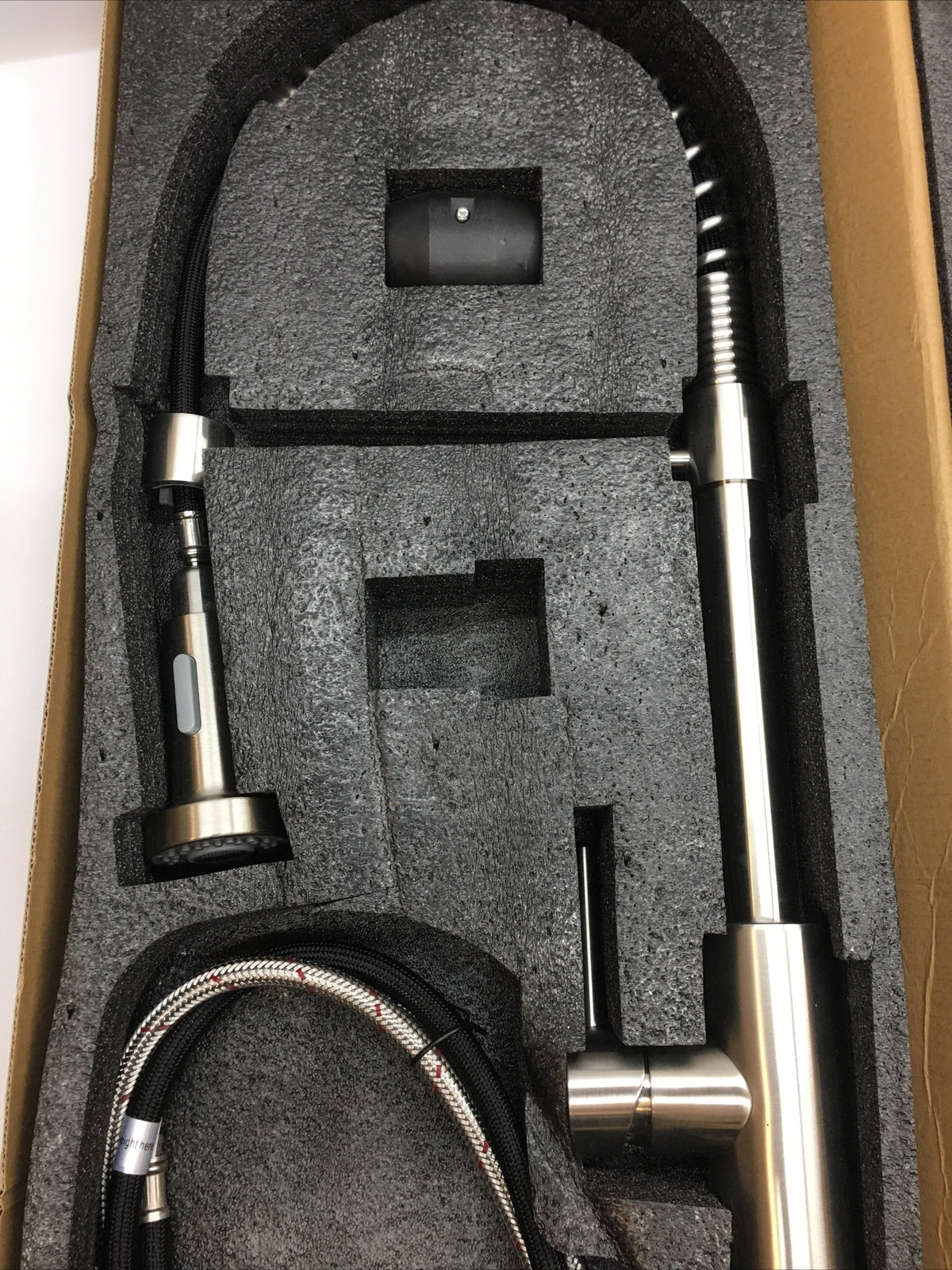 FORIOUS Kitchen Faucet with Pull Down Sprayer Commercial Spring Kitchen Sink