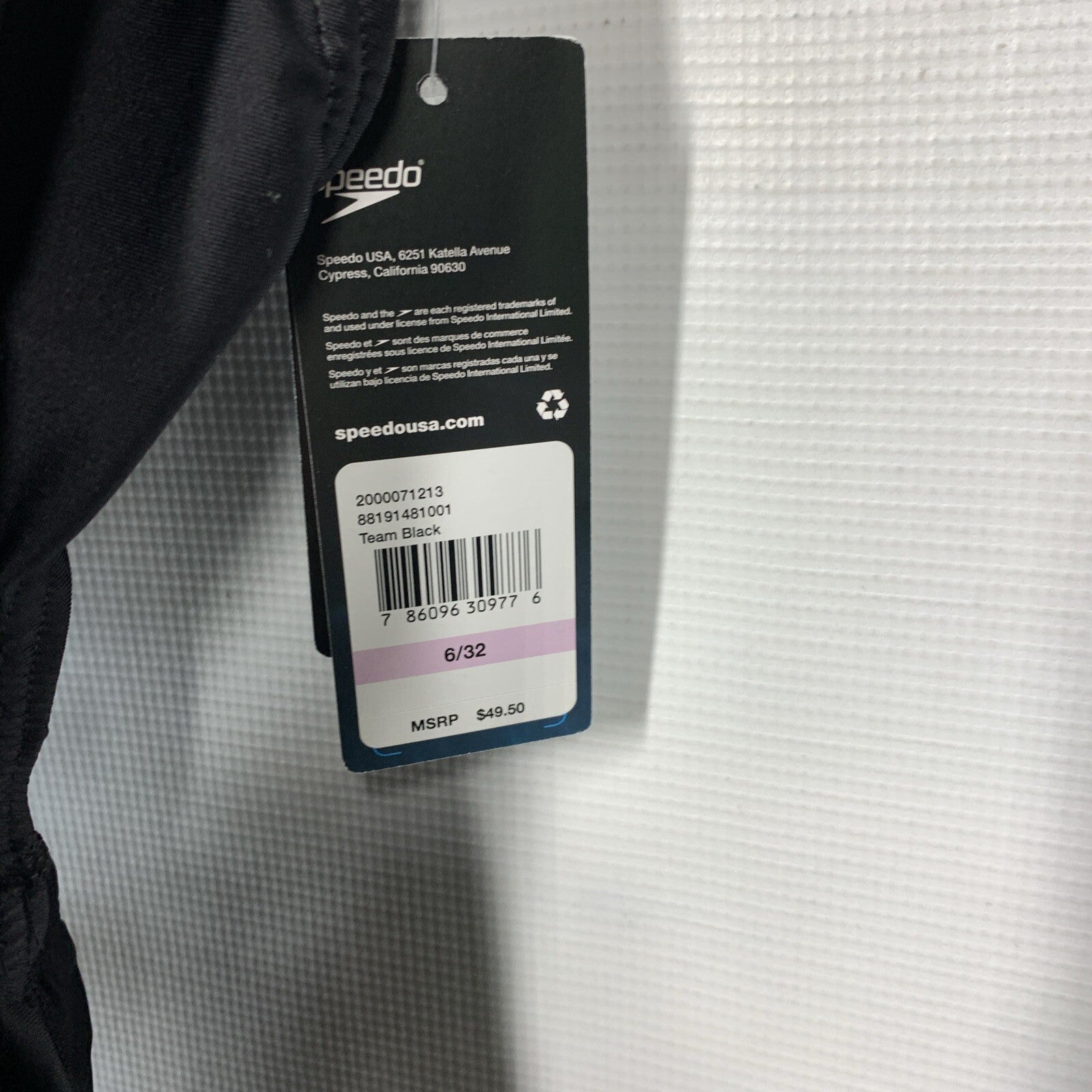 Speedo Women's Prolt Super Pro One Piece Swimsuit Black 6/32 Pull On Swimwear