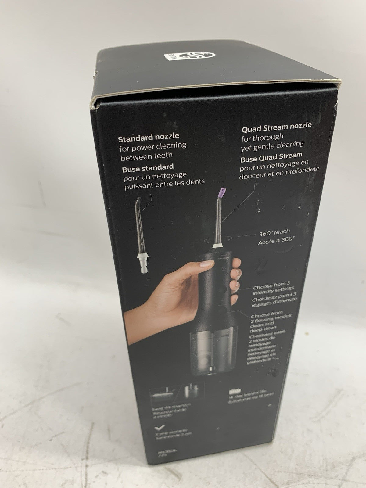 Philips Sonicare Cordless Power Flosser 3000 HX3826/23 Oral Irrigator Quad Strea