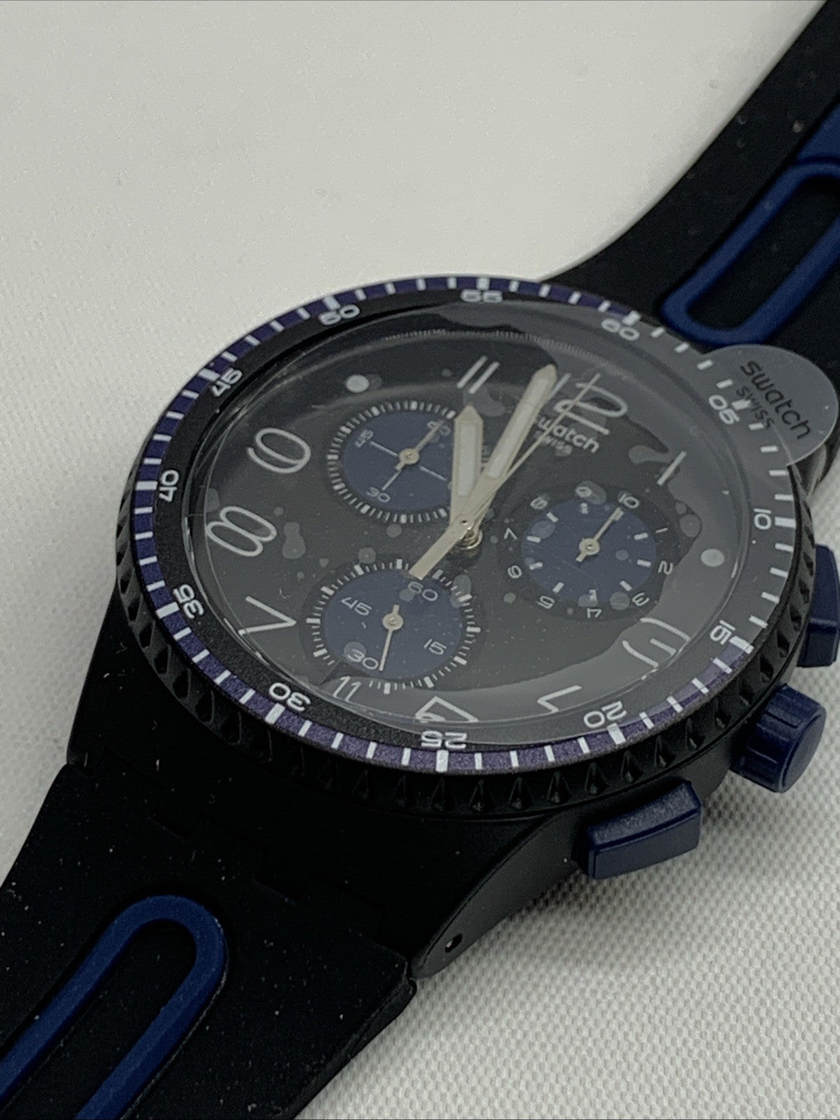 Swatch Men's Swiss Homme Quartz Chronograph SR936SW Water Resistant 4 Jewels