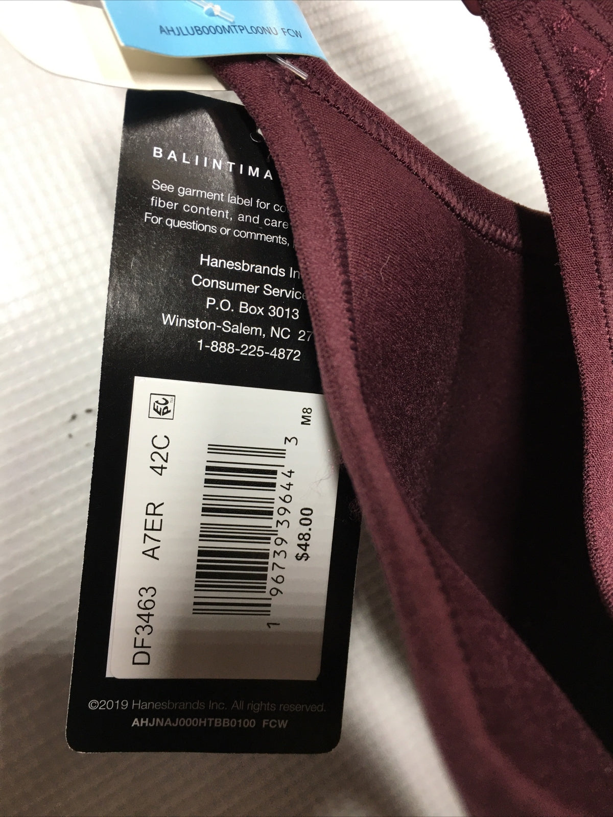 Bali 3463 Comfort Revolution Wirefree Bra Purple DF3463 AGUI Size 42C