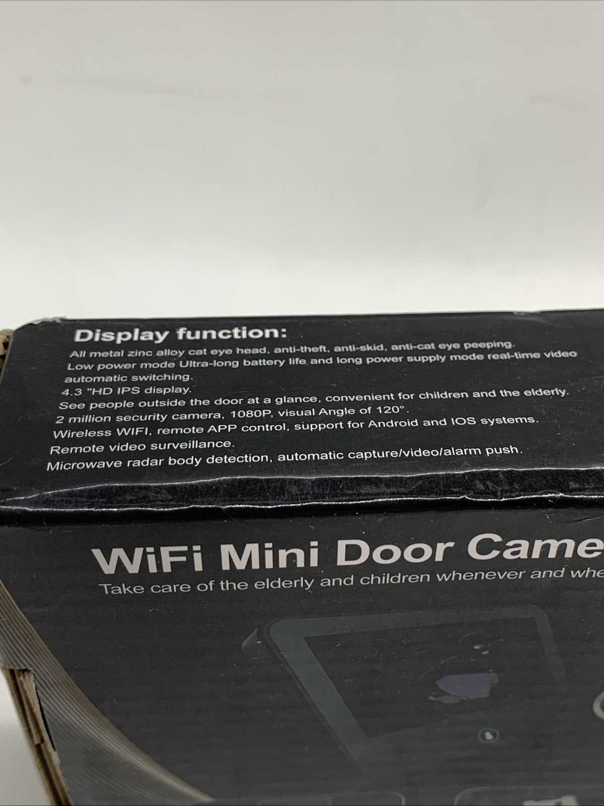 Mini Peephole Camera Tuya Smart app Remote Monitor WiFi Doorbell with Battery