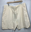 Armani Exchange Mens Drawstring Waffle Shorts Size 2XL Cream Casual with Pockets