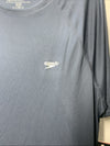 Men's Speedo Easy Short Sleeve Loose Fit Swim Tee Shirt Navy Black Size Large