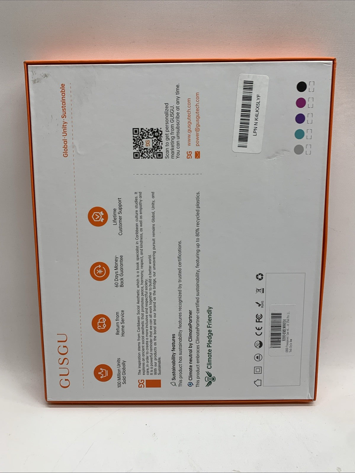 Transparent Case with Keyboard for 2024 iPad Pro 11-in.(M4) Transparent white