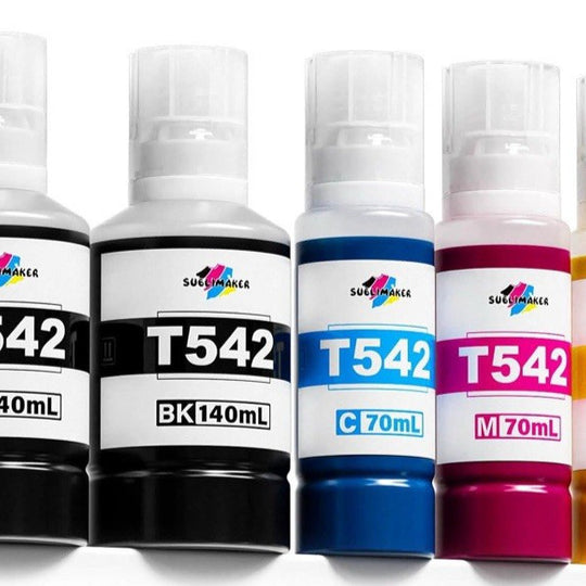 SUBILIMAKER T542 Sublimation Ink Set 5 Bottles 2x140ml 3x70ml for Epson Ecotank
