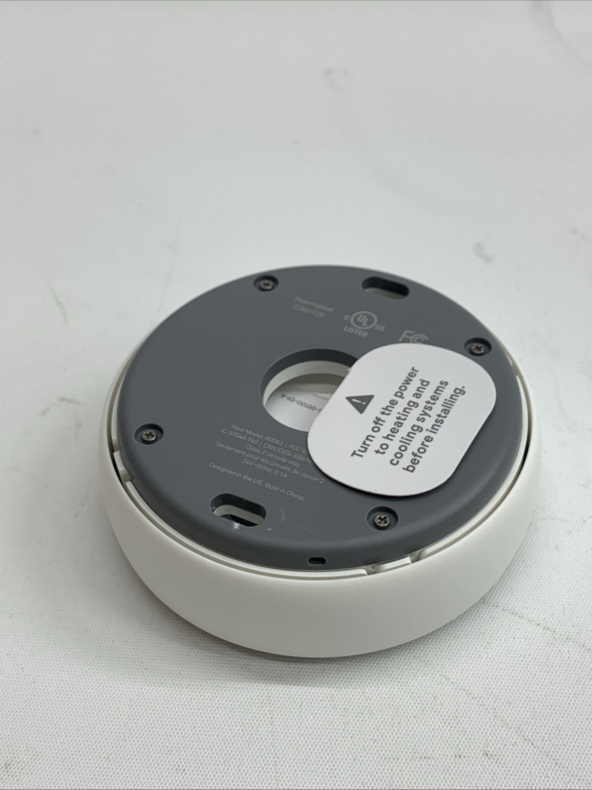 Nest Thermostat E Programmable Smart Thermostat T4000ES for Home Frosted White