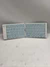 Blue Wireless Keyboard Foldable Pocket Size Bluetooth Portable Ergonomic Compact