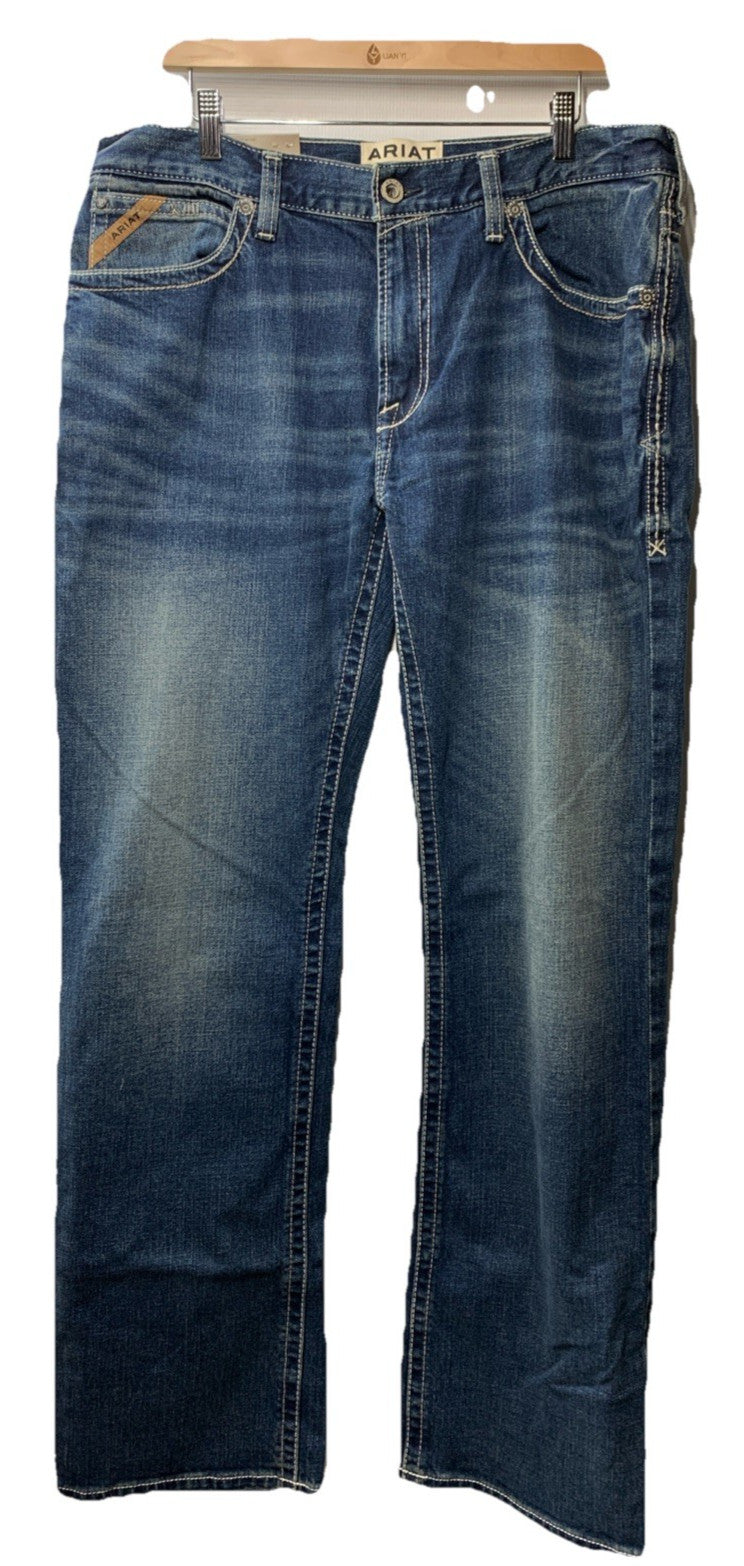 Ariat Mens M4 Adkins Turnout Relaxed Boot Cut Jeans Size 36/36 10021767 M-series