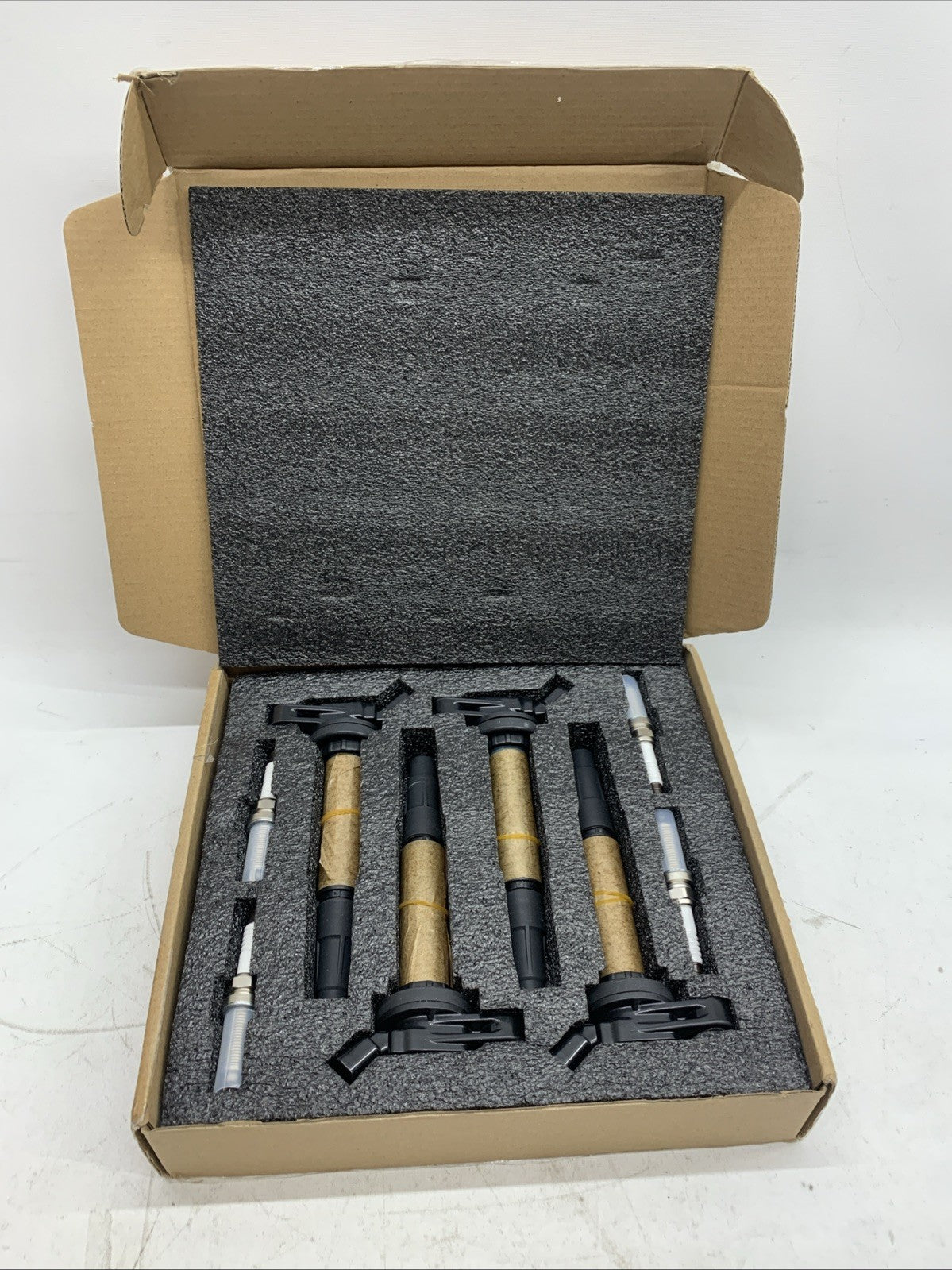 RARAYC Ignition Coil Pack Leak-proof EMI/RFI & Double Iridium Spark Plugs 4 Pack