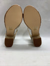 Touch Up Foster Womens' Heeled Sandals Gold 4679W Size 9W Hook & Loop Open Toe