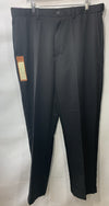 Haggar Men's Cool 18 Classic fit Hidden Expandable Waist Pants 38 x 32 Black