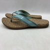Spenco Orthotic Women's Cabo Flip-Flop Size US 12D Aqua Leather/Textile Upper