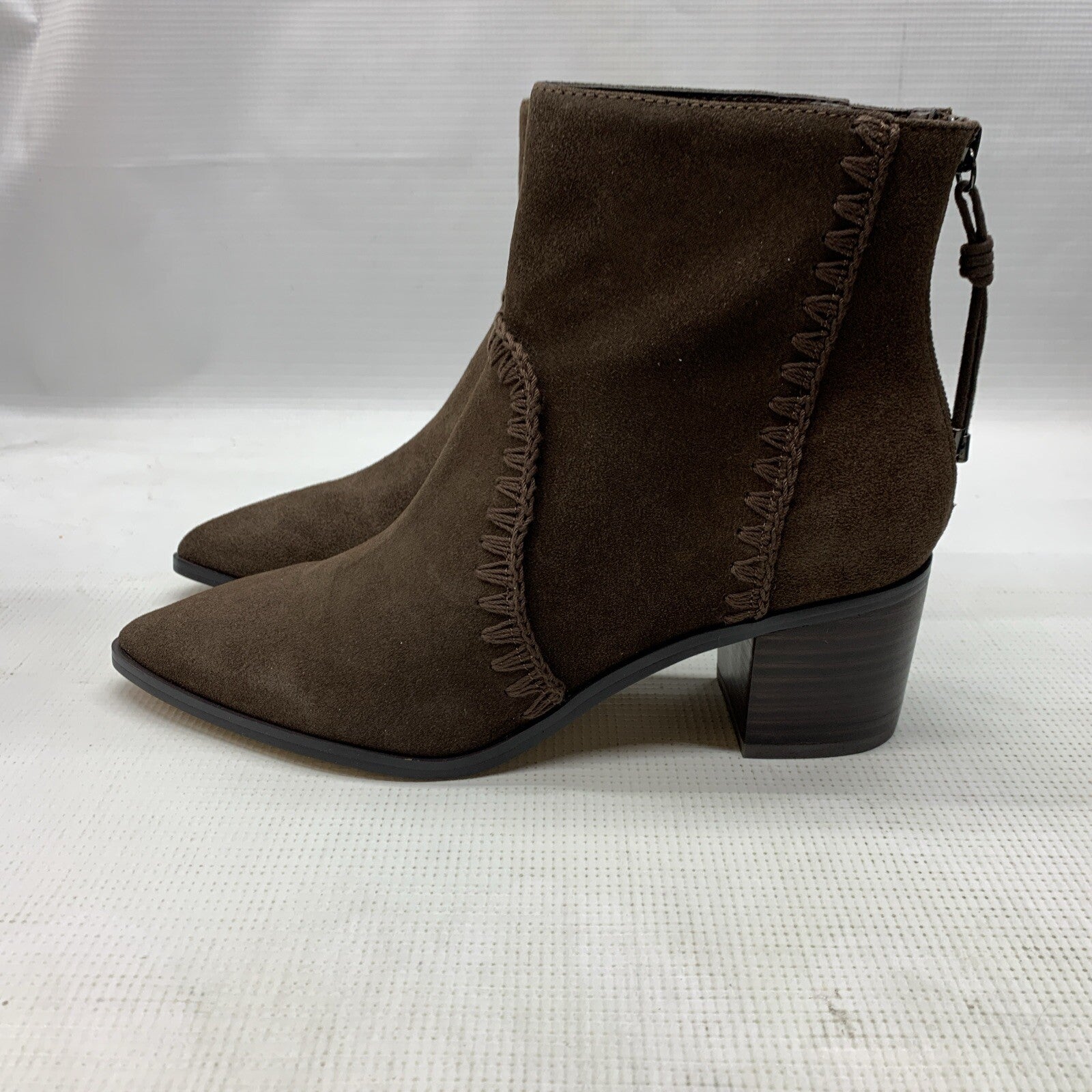 Sanctuary Women's Refine Ankle Boots Brown 552301 Size 7M Pull-on Block Heel