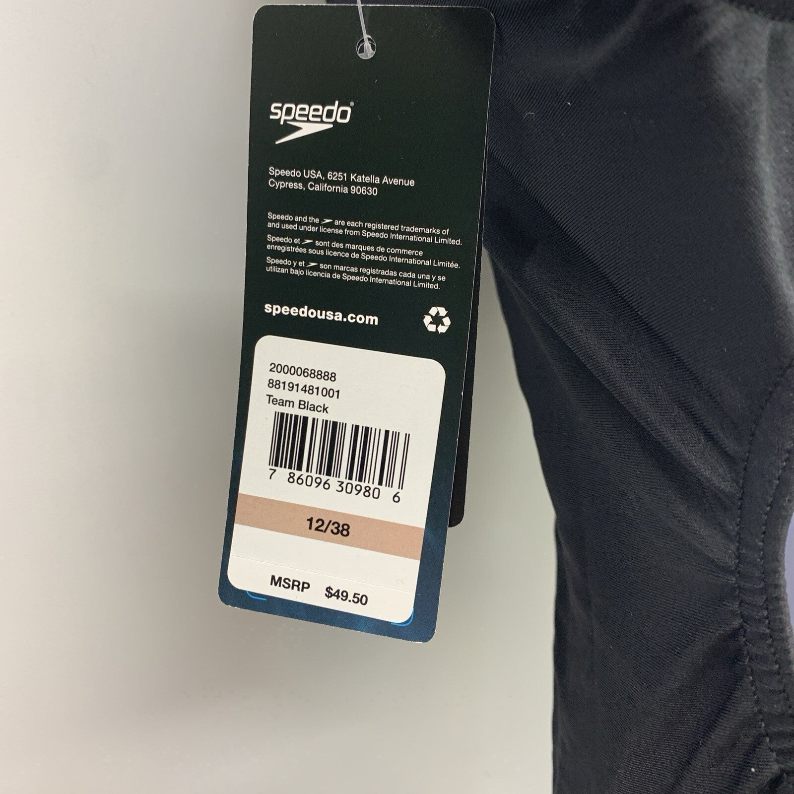 Speedo Womens One Piece Swimsuit ProLT Super Pro Solid Black Size 12/38 Swimwear