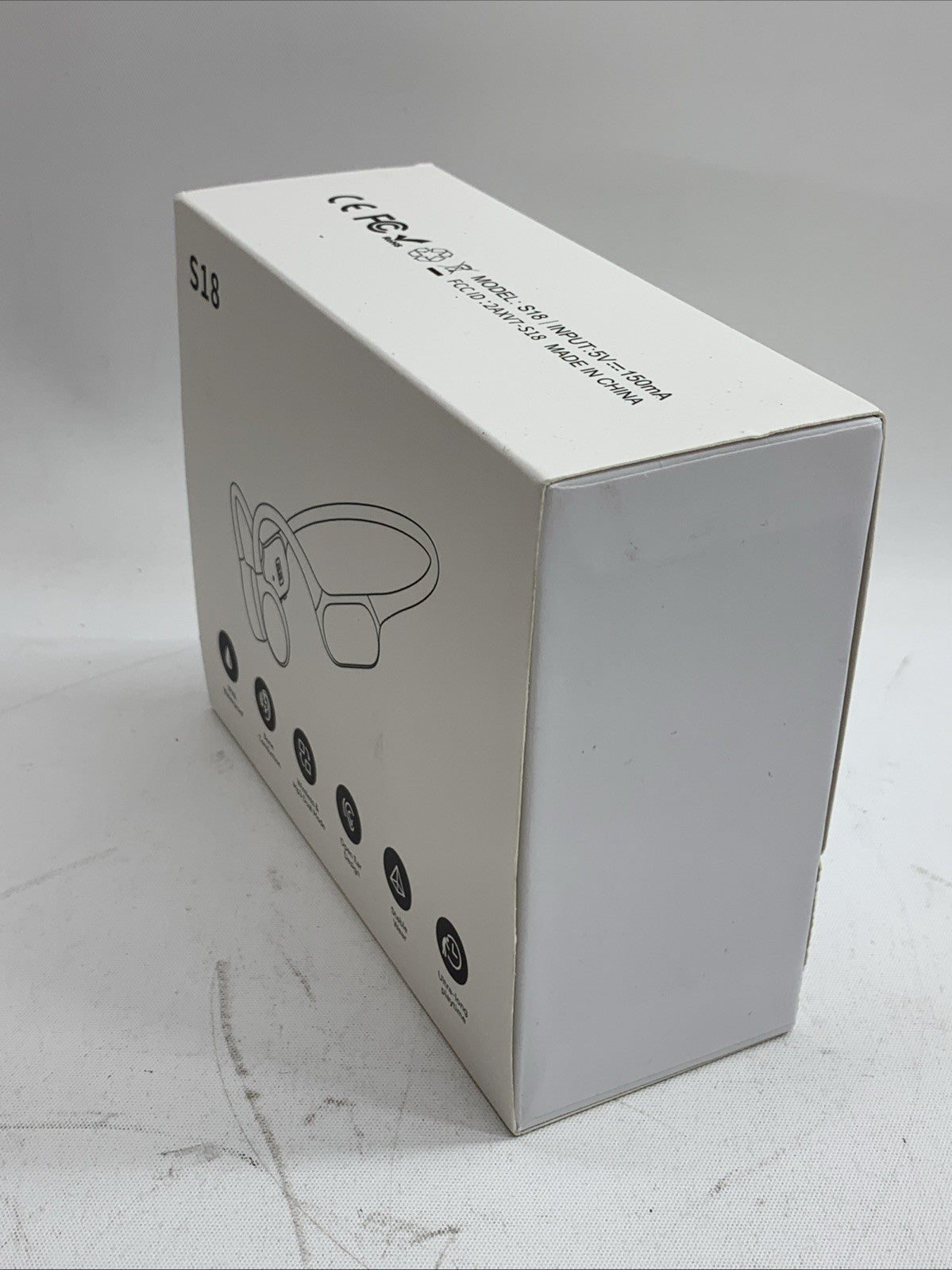 Bone Conduction Headphones S18 Wireless & MP3 Dual Mode Open Ear Waterproof Blac