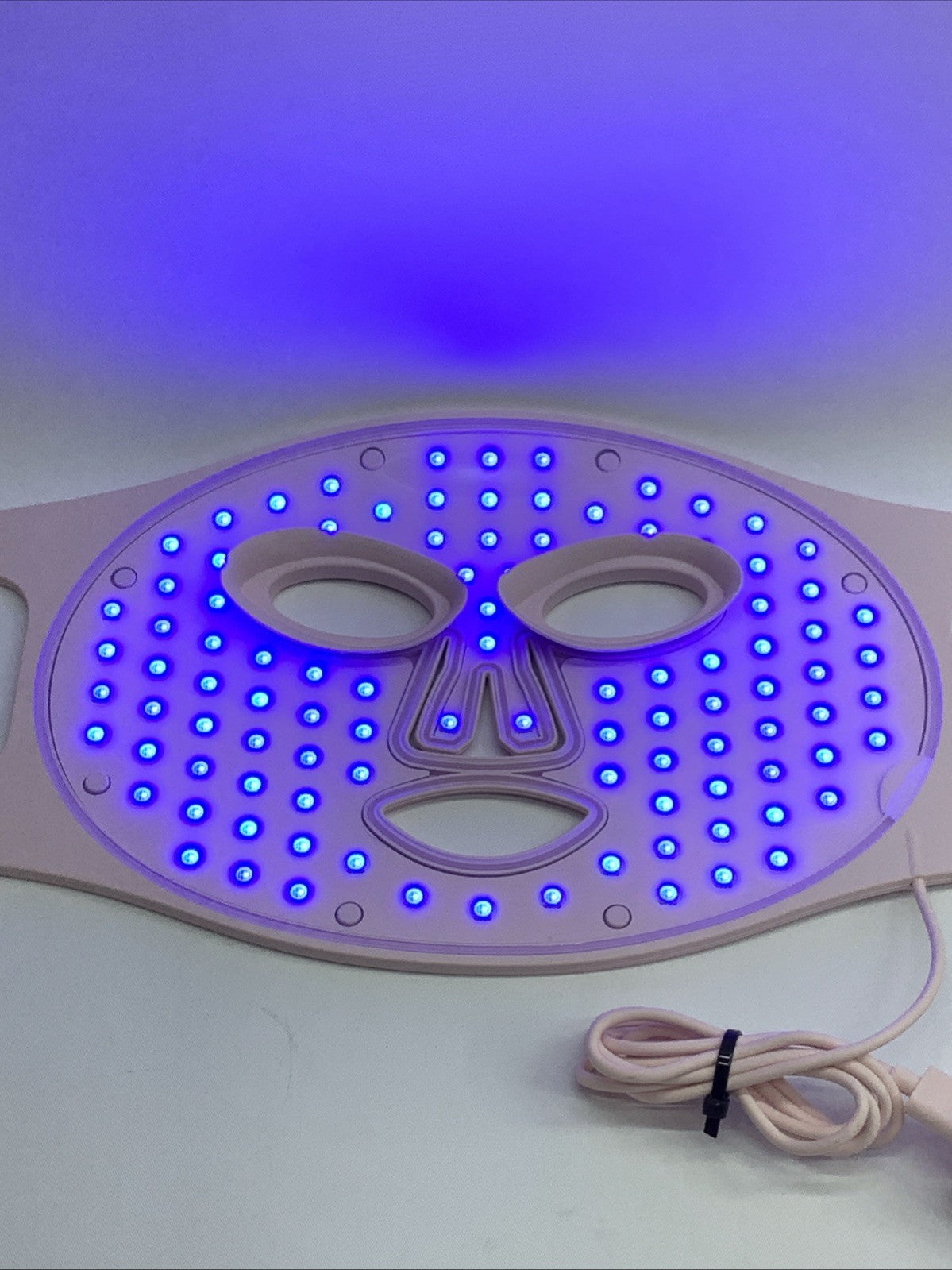 LED Face Mask Light Therapy, 4 Modes Portable Red Light Therapy for Face,2000MAH