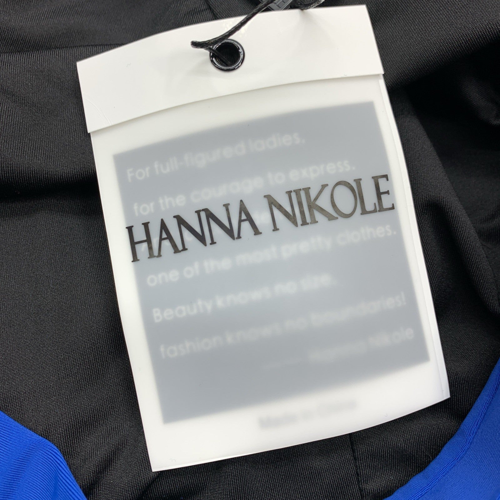 Hanna Nikole Womens Plus Size High Waisted Bathing Swim Suit Skirt Size 18W Blue