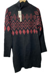 Buffalo David Bitton Women's Massima Ls Mock Neck Sweater Dress Black Medium