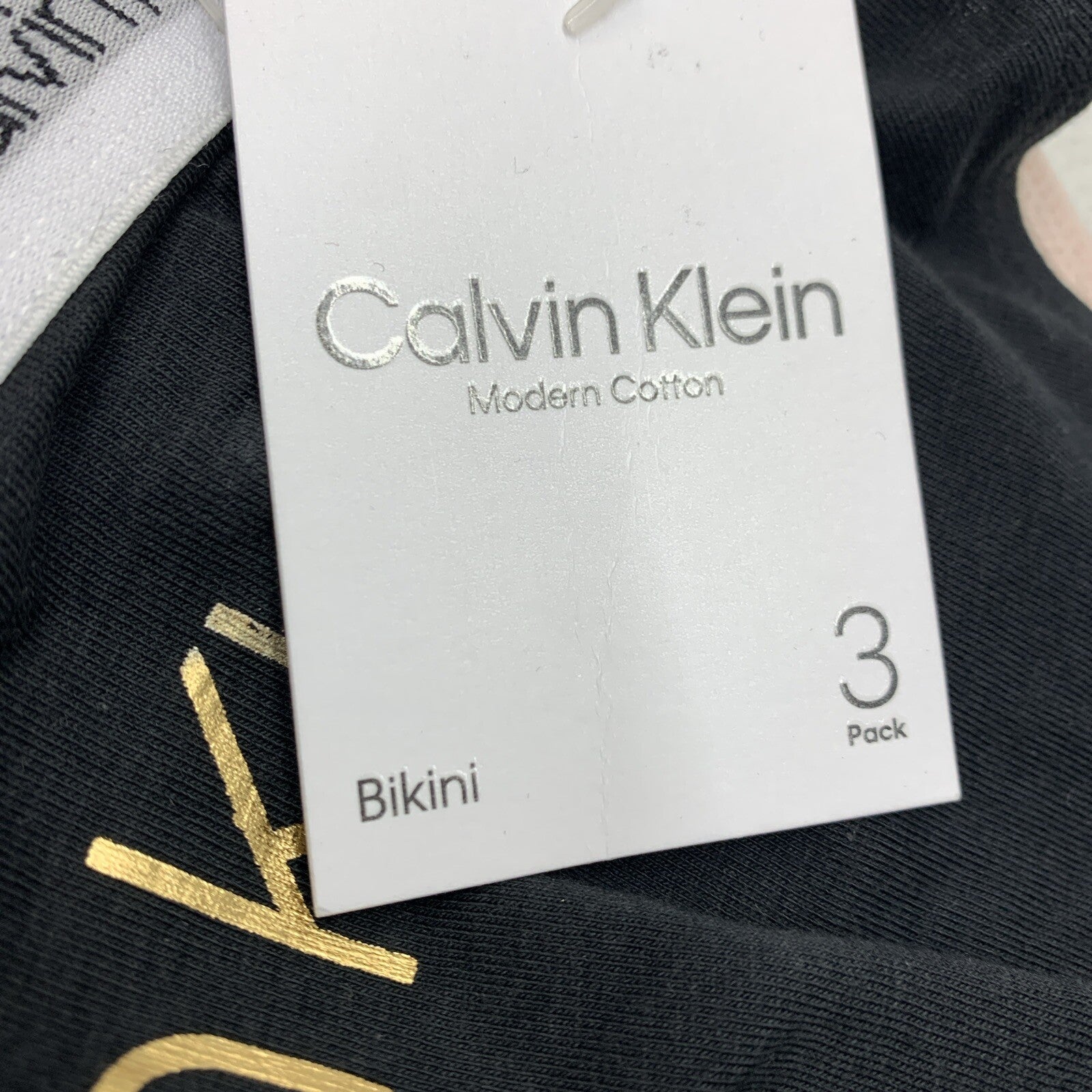 Calvin Klein Girls' Modern Cotton Bikini Panty Underwear Size S(6-6x)- 3 Pack