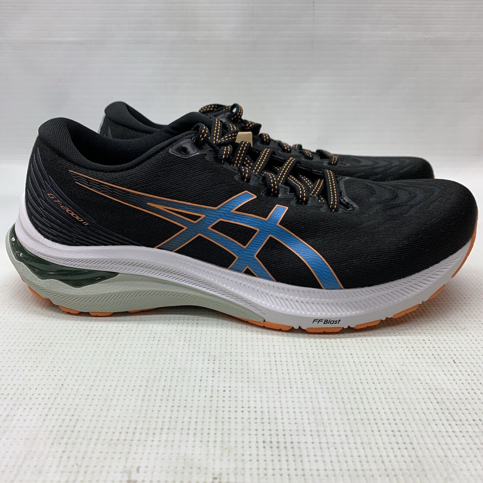 ASICS Men's Shoes GT-2000 11 Black/Sun Peach 1011B441-006 US 7.5 Lace-up Sneaker