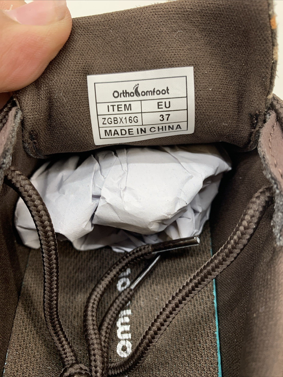 Ortho Comfort Shoes Womens 6.5 Fashion Sneakers Leopard Brown Fabric Lace Up