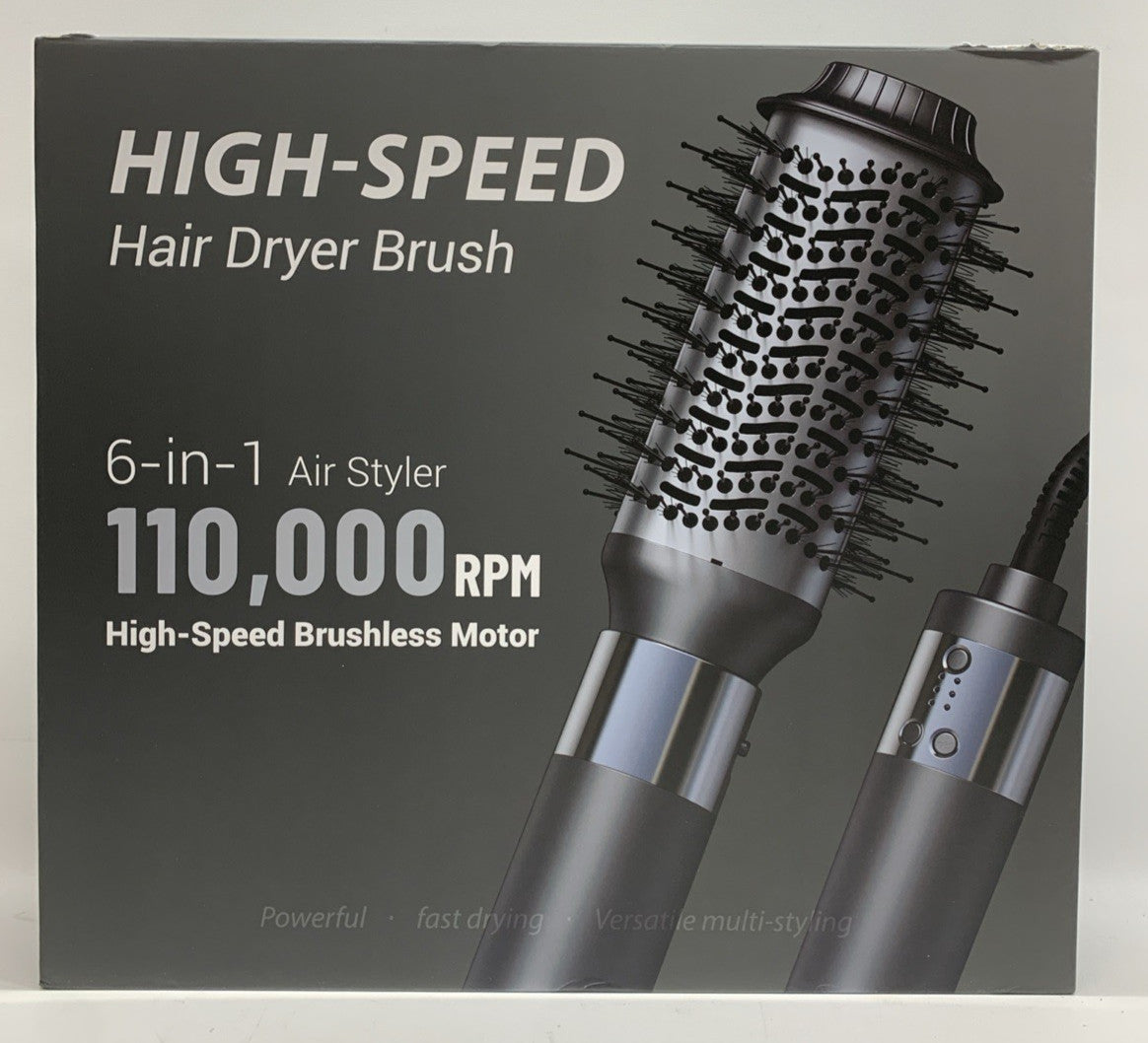 Ibays Hair Dryer Brush 6 in 1 Professional Hot Air Styler 110,000 RPM High-Speed