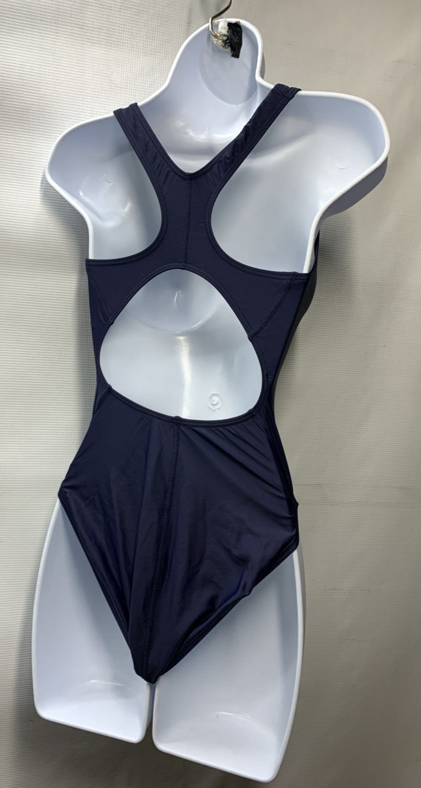 TYR MSO1A Womens Sport Wide Straps Solid X-back One Piece Swimsuit Navy Size 32