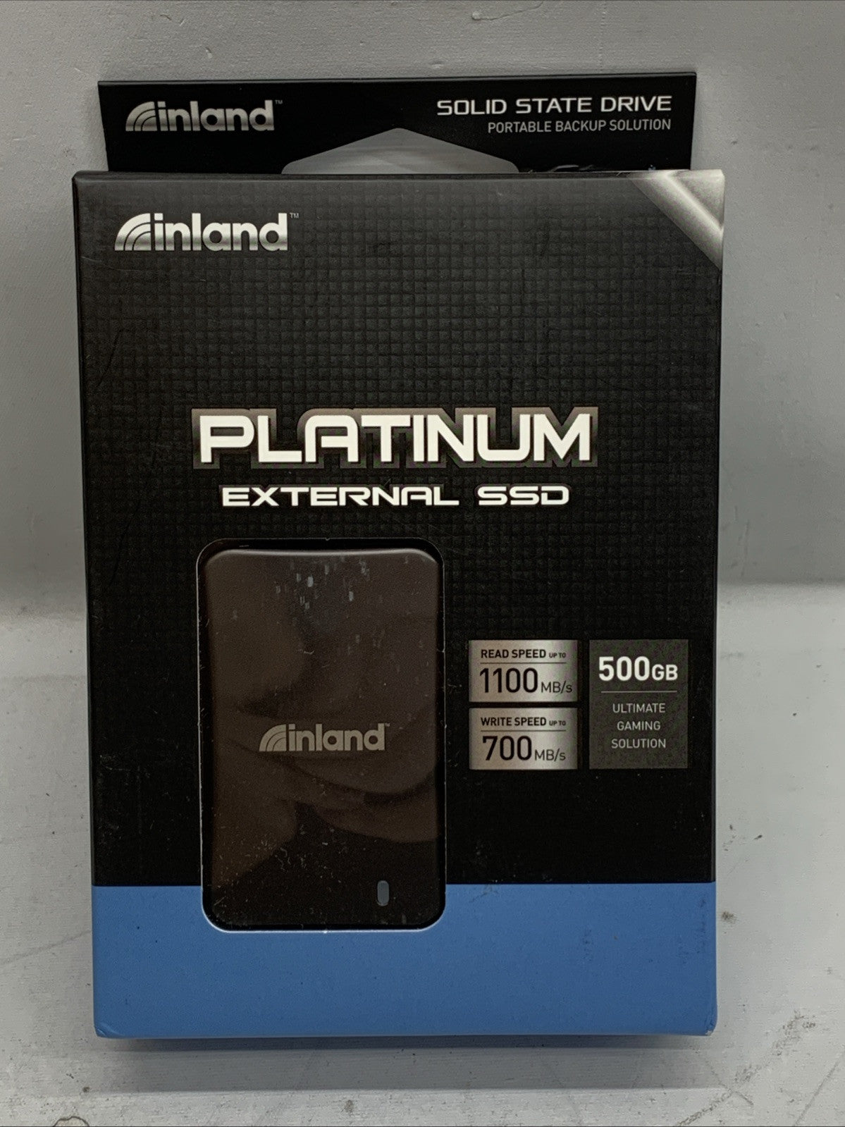 Inland Platinum External SSD 500GBP Solid State Drive Portable Backup Solution