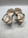 Touch Ups Women's Harmon Block Heeled Sandal Nude Size 9M Buckle Open Toe 4675M