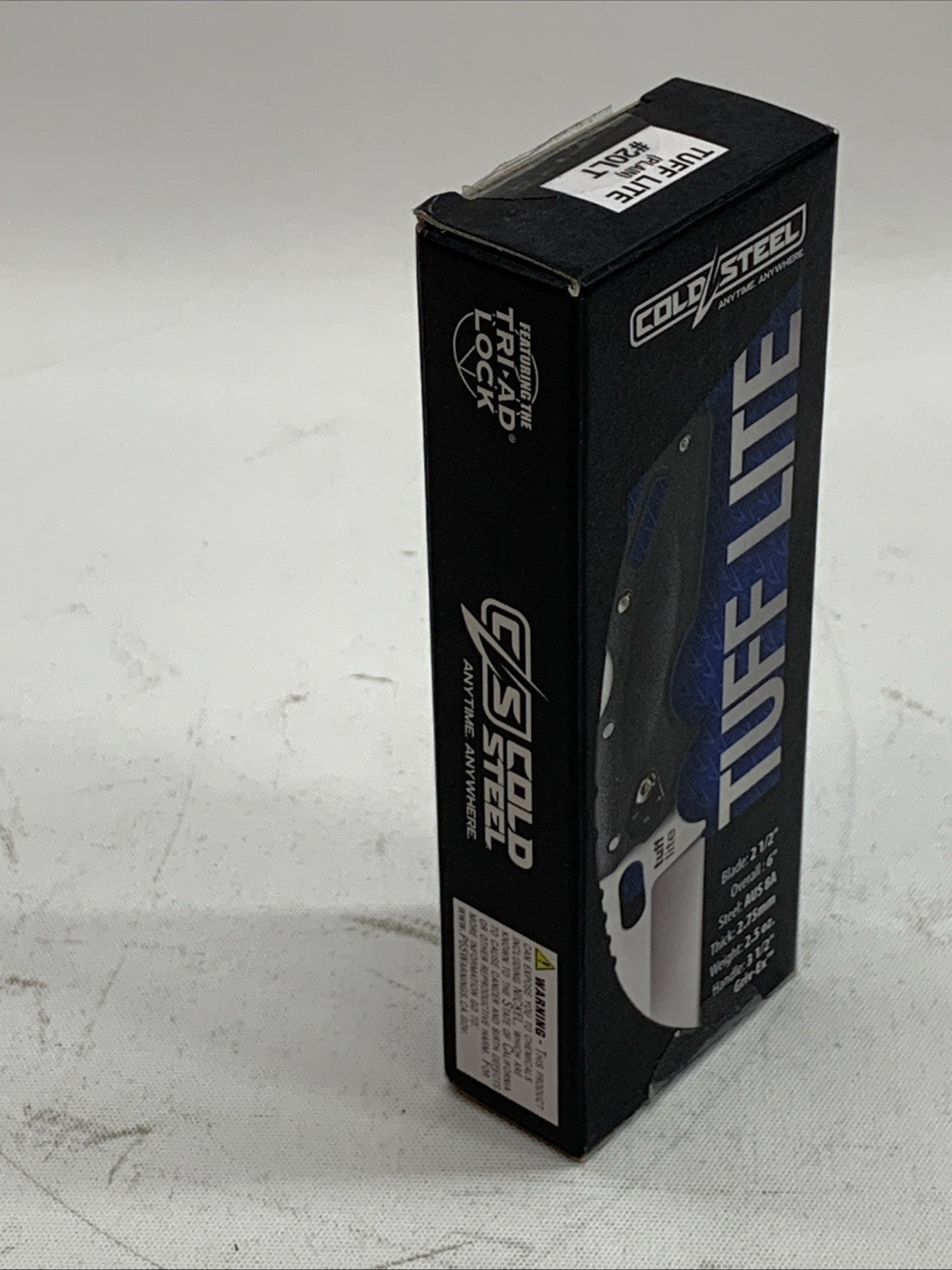 ColdSteel Tuff Lite Plain Edge Drop Point Folding Pocket Knife 20LT 2-1/2