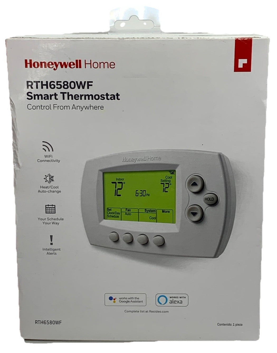 Honeywell Wi-Fi 7-Day Programmable Smart Thermostat RTH6580WF Control Anywhere