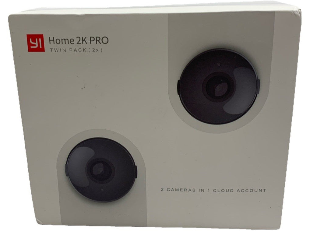 Home 2KPro Home Security Camera Twin Pack 3.5W Y1 Technology YYS-62121 White
