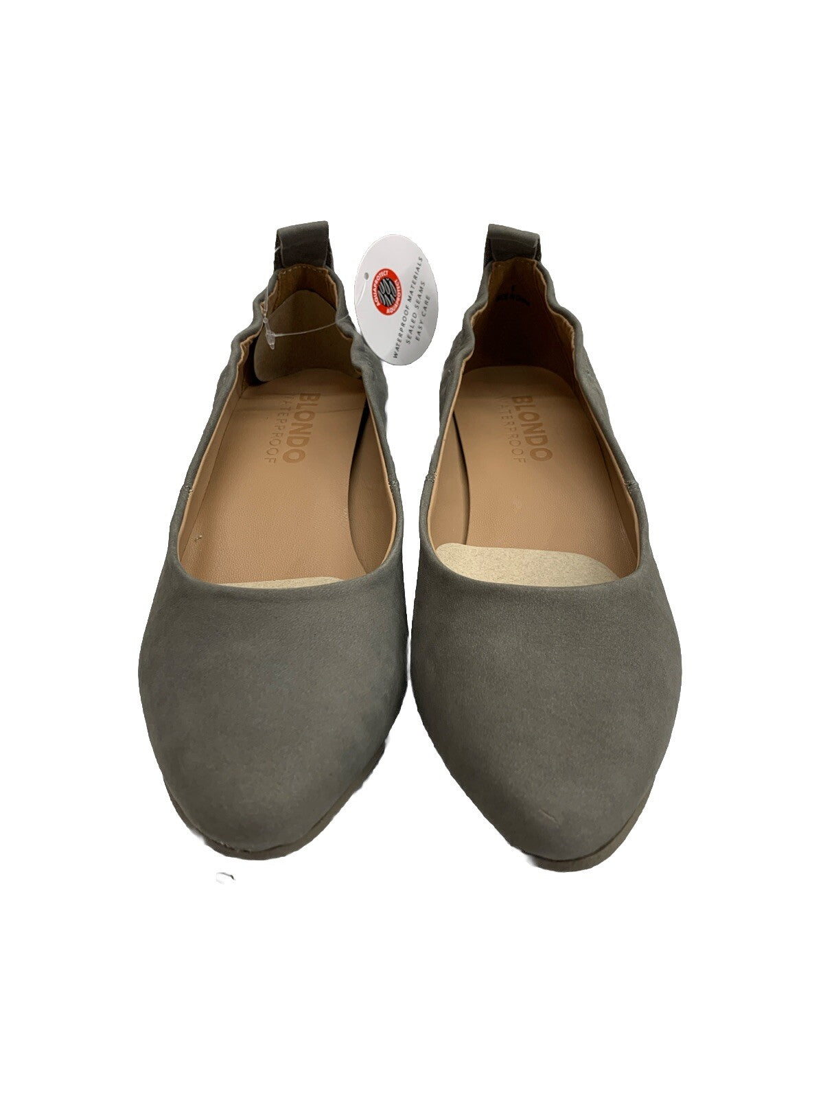 Blondo Womens Fallen Rock Etta Waterproof Wedge Pump Shoe 6M Pull-On Casual Gray