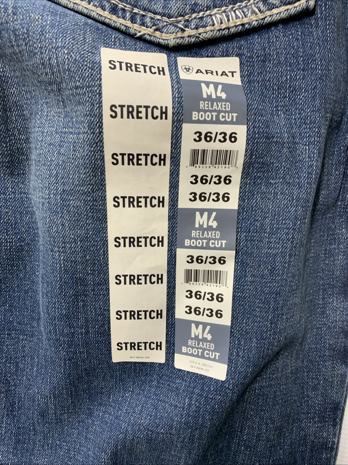 Ariat Mens M4 Adkins Turnout Relaxed Boot Cut Jeans Size 36/36 10021767 M-series