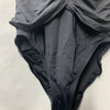 La Blanca Women's Island Goddess Draped Lingerie One Piece Swimsuit Black Size 6