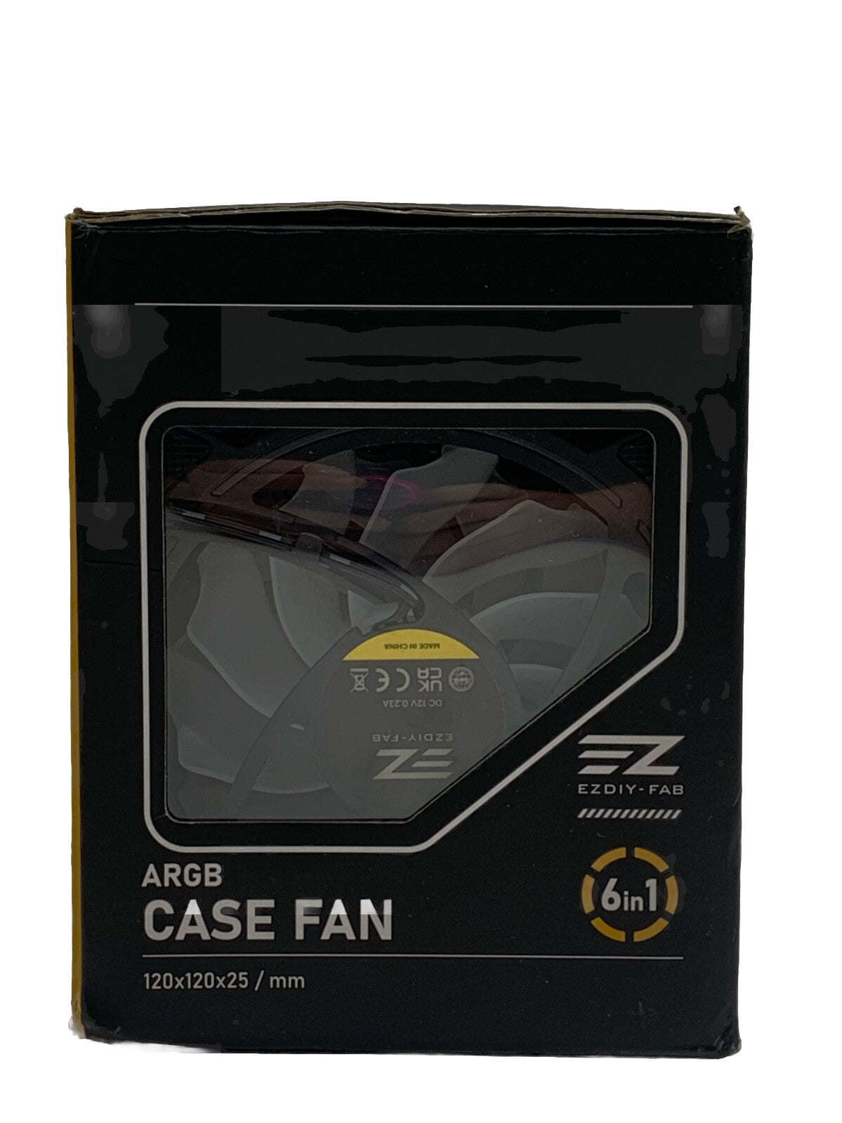 EZDIY-FAB Moonlight 120mm RGB PWM for Desktop Case Fan-6 Fans 120x120x25/mm
