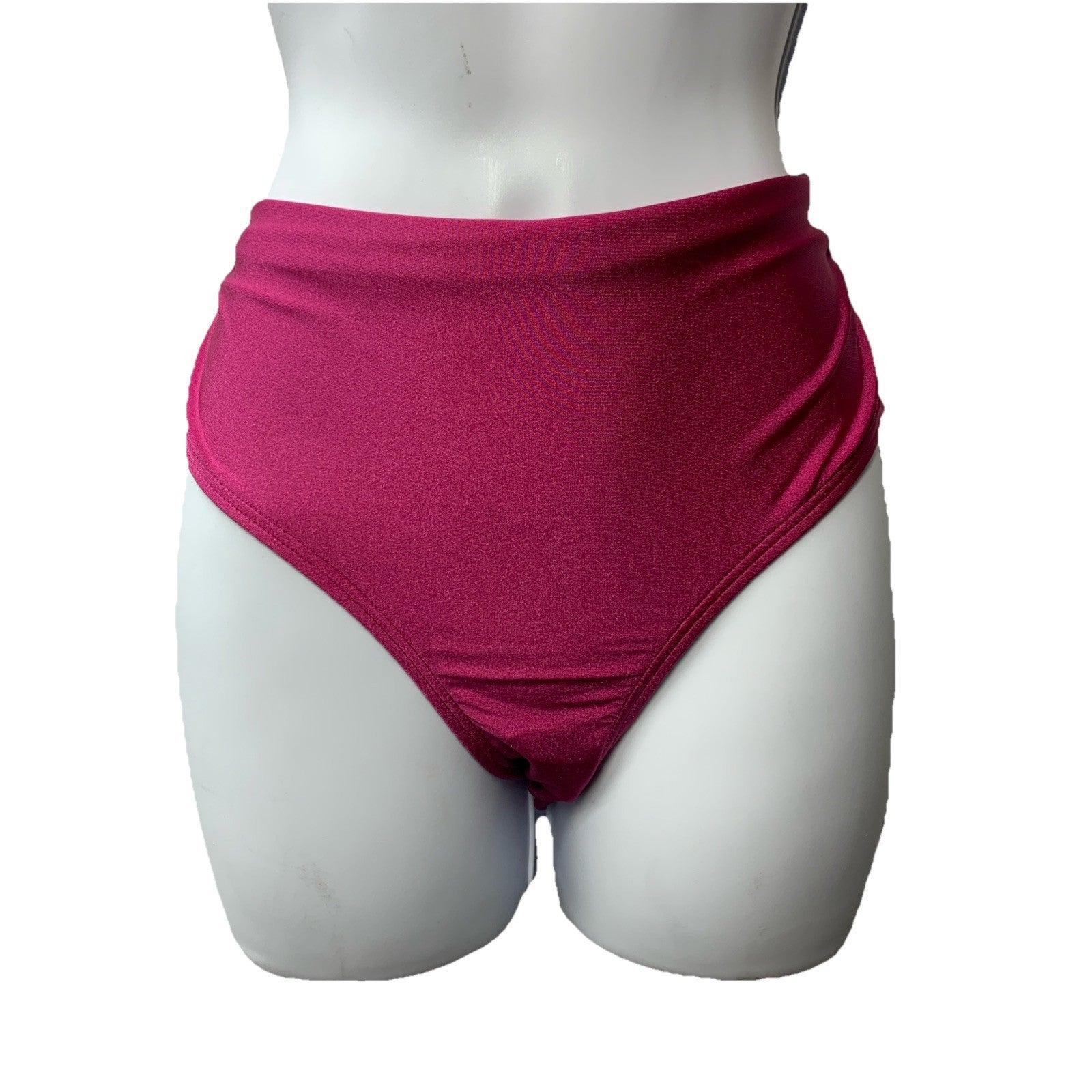 Calvin Klein Women's Convertible Swim Bottom Swimsuit Size S, Fuchsia Shimmer