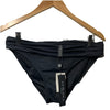La Blanca Womens Island Goddess Banded Bikini Bottom Swimsuit Black Size 10