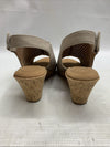 ROCKPORT Women's Briah Perf Sling Wedge Heel Sandals Taupe Size 8.5W Open Toe
