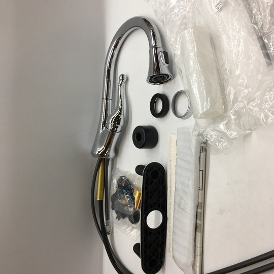 Delta 16968-SD-DST Talbott Chrome Kitchen Pulldown Faucet With Soap Dispenser