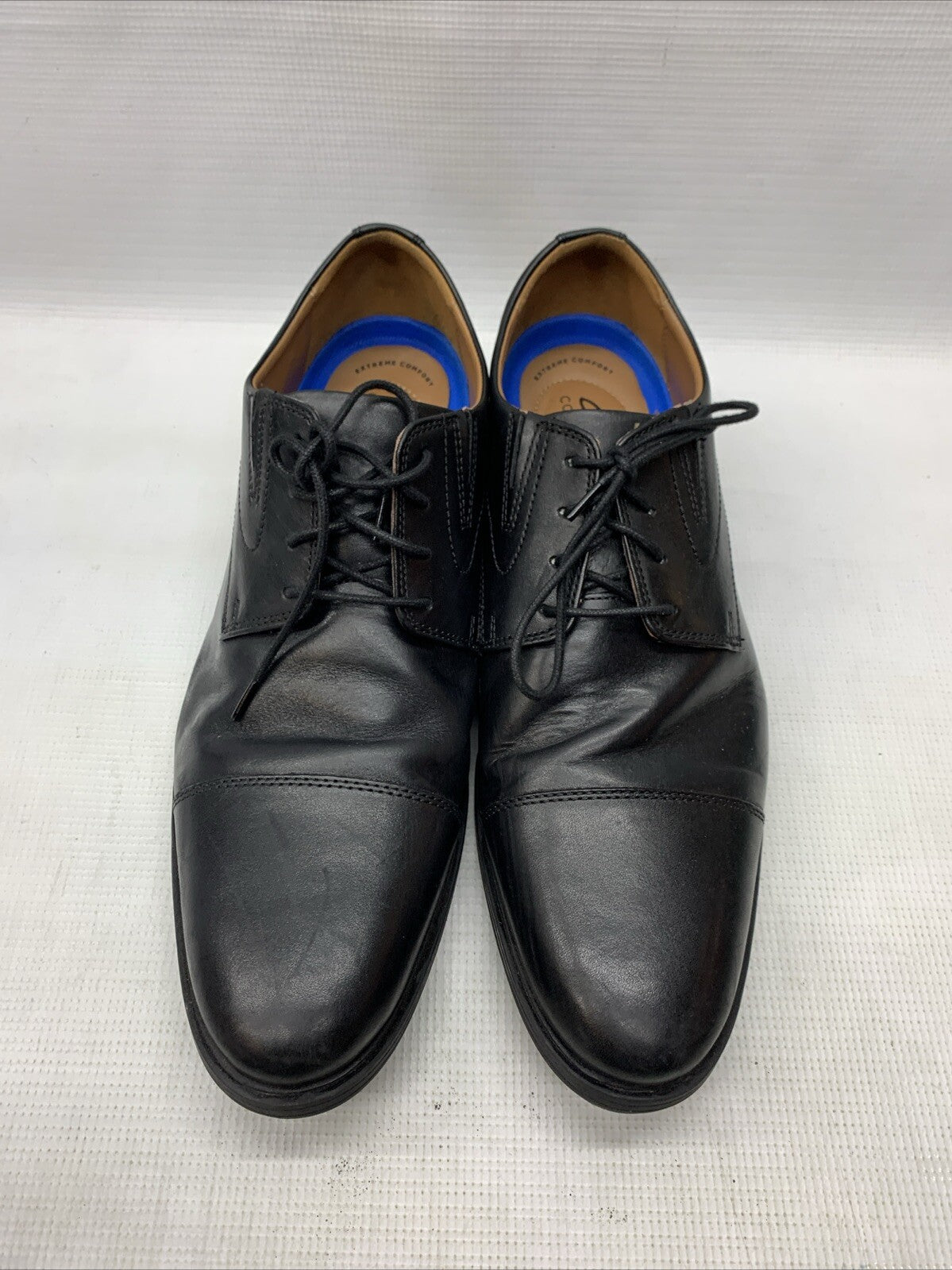 Clarks 15770 Black Leather Tilden Walk Lace Up Oxford Dress Shoes Men’s Size 13