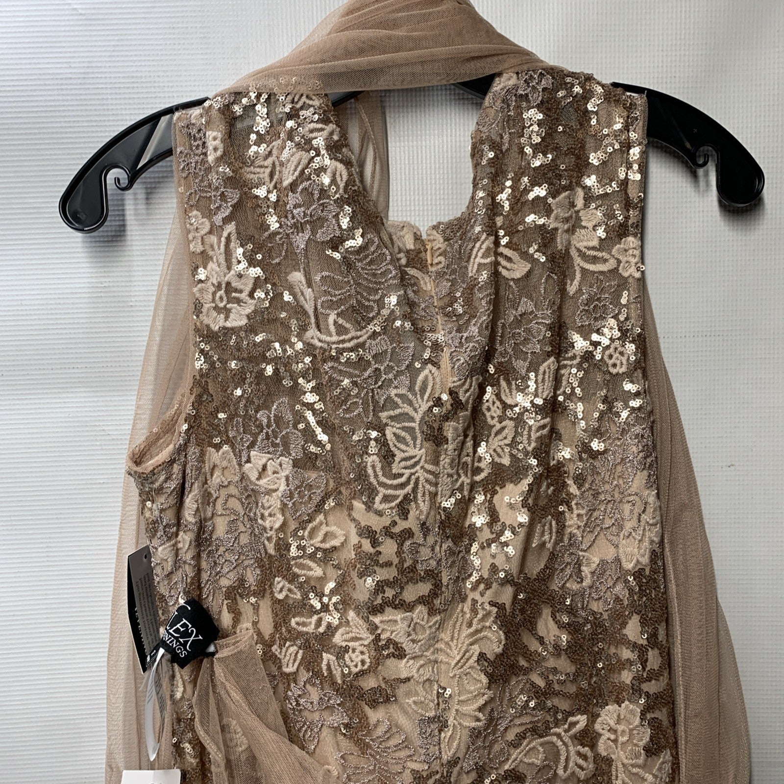 Alex Evenings Womens Long Fit and Flare Dress Godet Detail Size 12 Party/Coctail