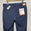 Van Heusen Flex Slim Dress Chino Long Pants Mens 32x32 Ash Navy Flex Waistband