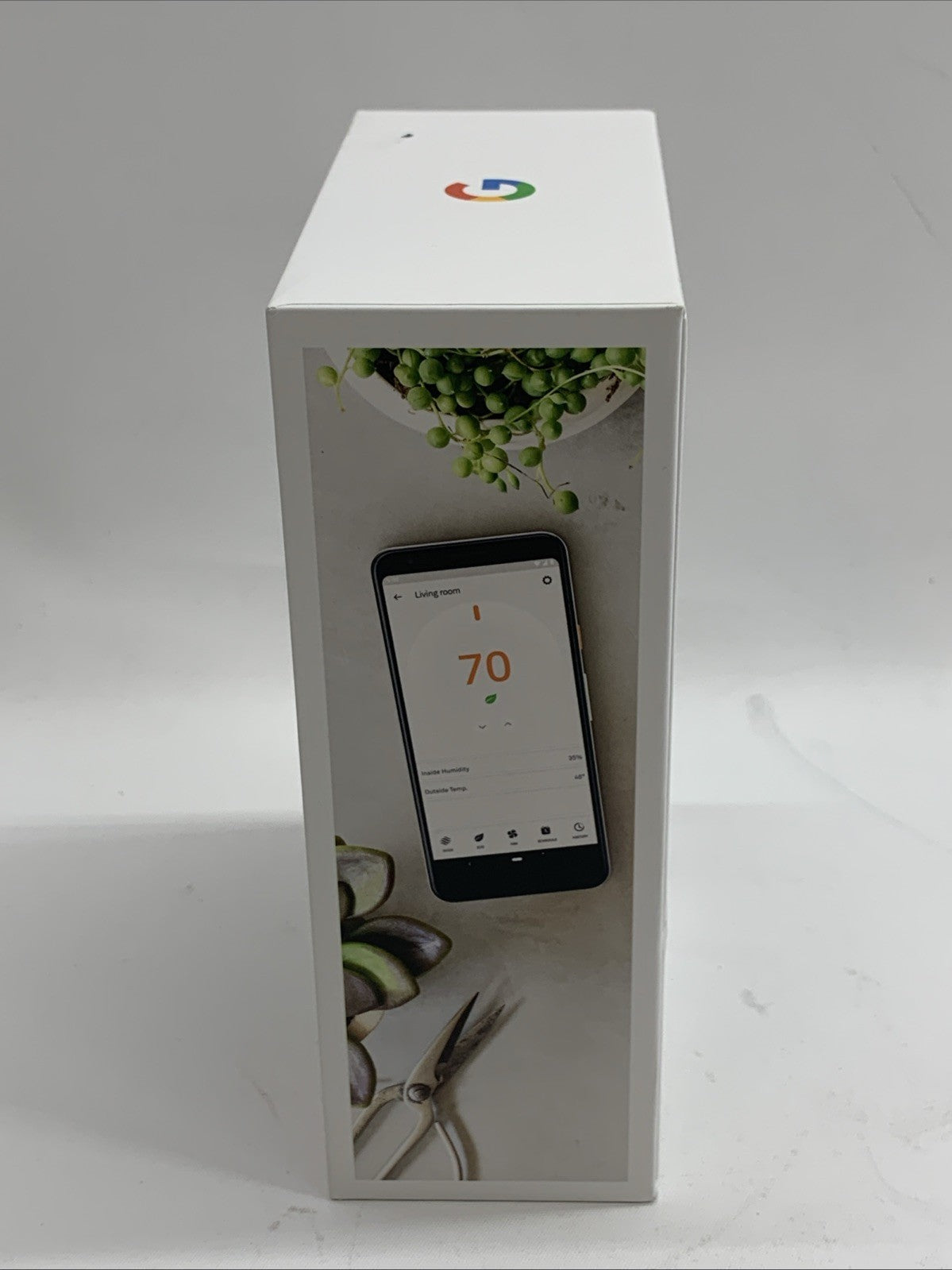 Nest Thermostat E Programmable Smart Thermostat T4000ES for Home Frosted White